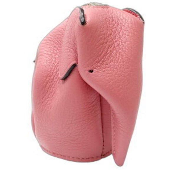 LOEWE Coin Case Wallet elephant charm calfskin pink - Picture 2 of 9